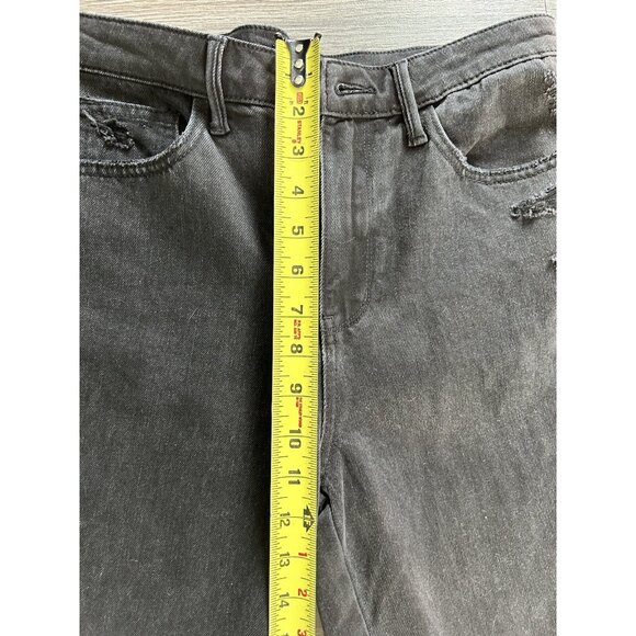 Judy Blue Jeans Size 7 /28 Black Nashville Rigid Magic High Rise 90s Straight - Picture 4 of 10